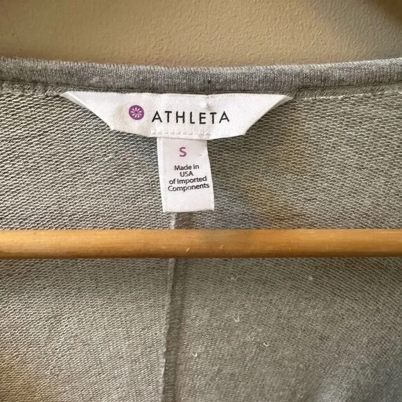 Athleta NWT Crossover Sweatshirt Dress in Heather Gray Size S - Picture 6 of 6
